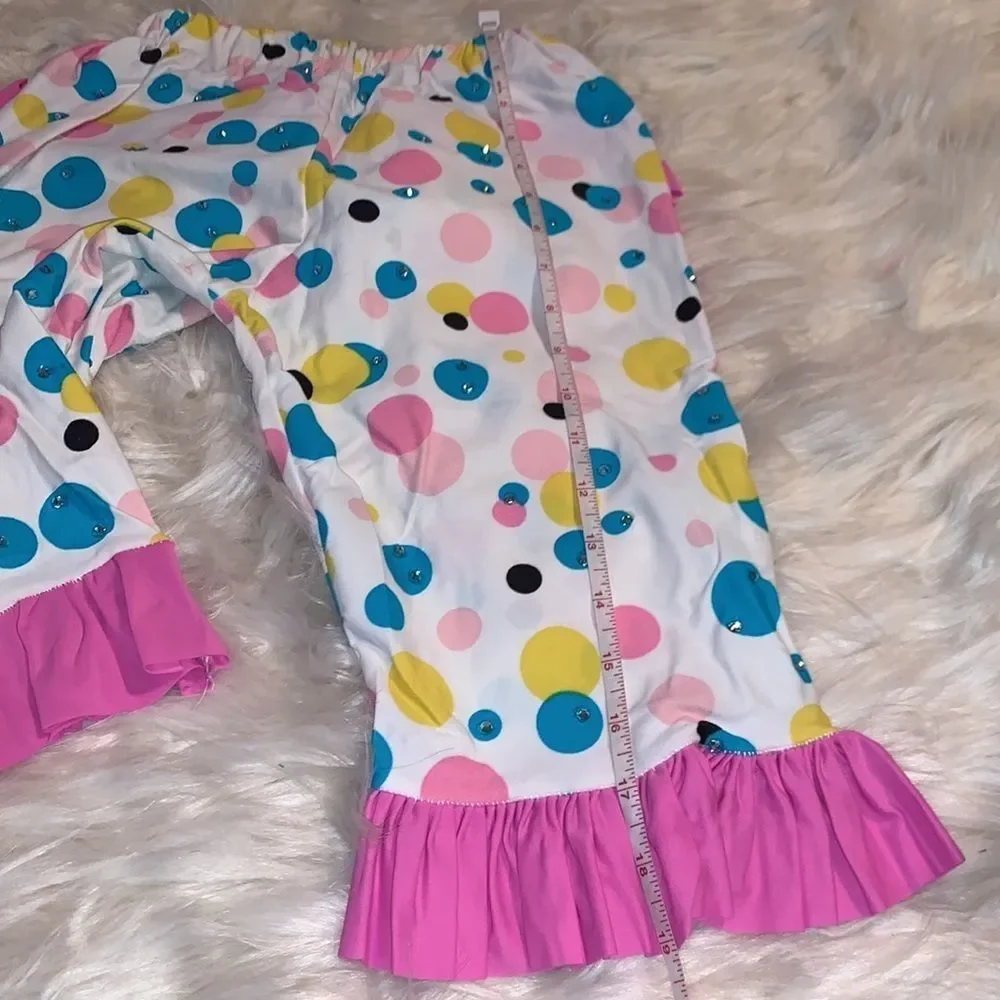 Splish Splash Old Time Bathing Suit Style Dance Costume with Swarovski Crystals